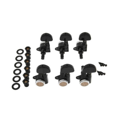 Gotoh SG301-20 MG-T Sada Uzamykateľných Ladiacich Mechanik pre Gitaru 3R+3L Čierna